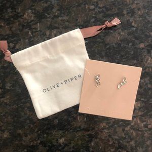 Olive + Piper Sydney Stud ear climbers